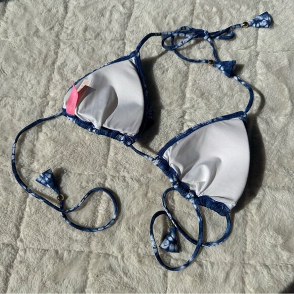Victoria's Secret | Flounce Teeny Triangle Bikini Inkblot | Size Medium - Picture 6 of 11